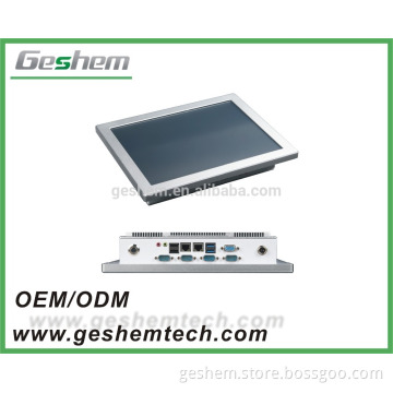 industrial computer type 12 inch embedded panel pc with 2 lan port and J1900 quad core processor